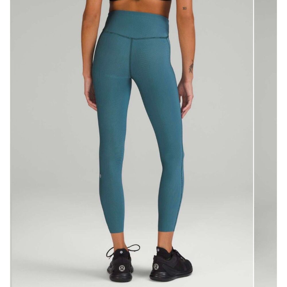 Lululemon Base Pace High-Rise Tight 25" Two-Tone Ribbed 8